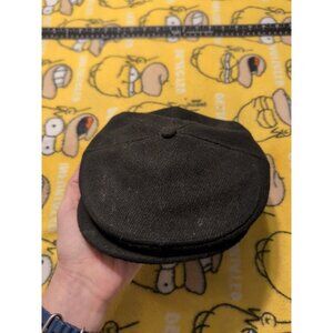 TLS Classic Wool Blend Newsboy Style Hat Made in USA Size S/M Vintage